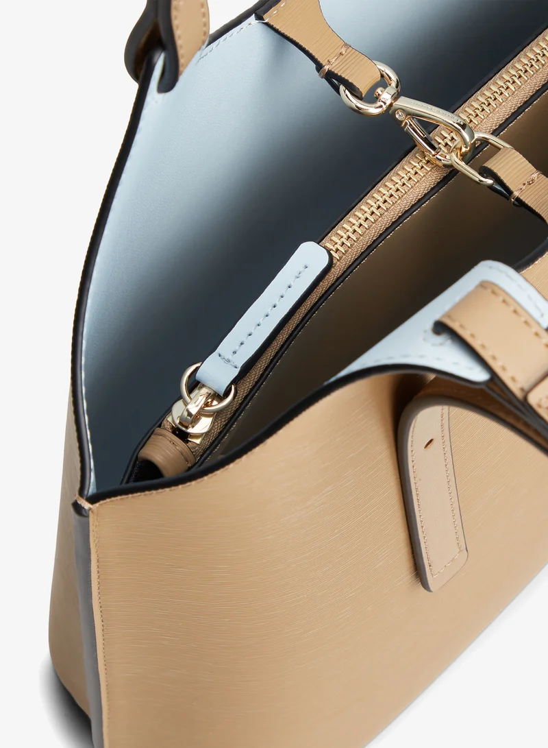 TOMMY HILFIGER  Modern Metallic Logo Tote Bag for Women | Best Price UAE
